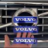 Adesivo Emblema Griglia Auto 3D Griglia Anteriore Lettere Blu Nero Decalcomanie Decorazione Per Volvo XC60 XC90 S60 S80 V60 C70 S40 C30