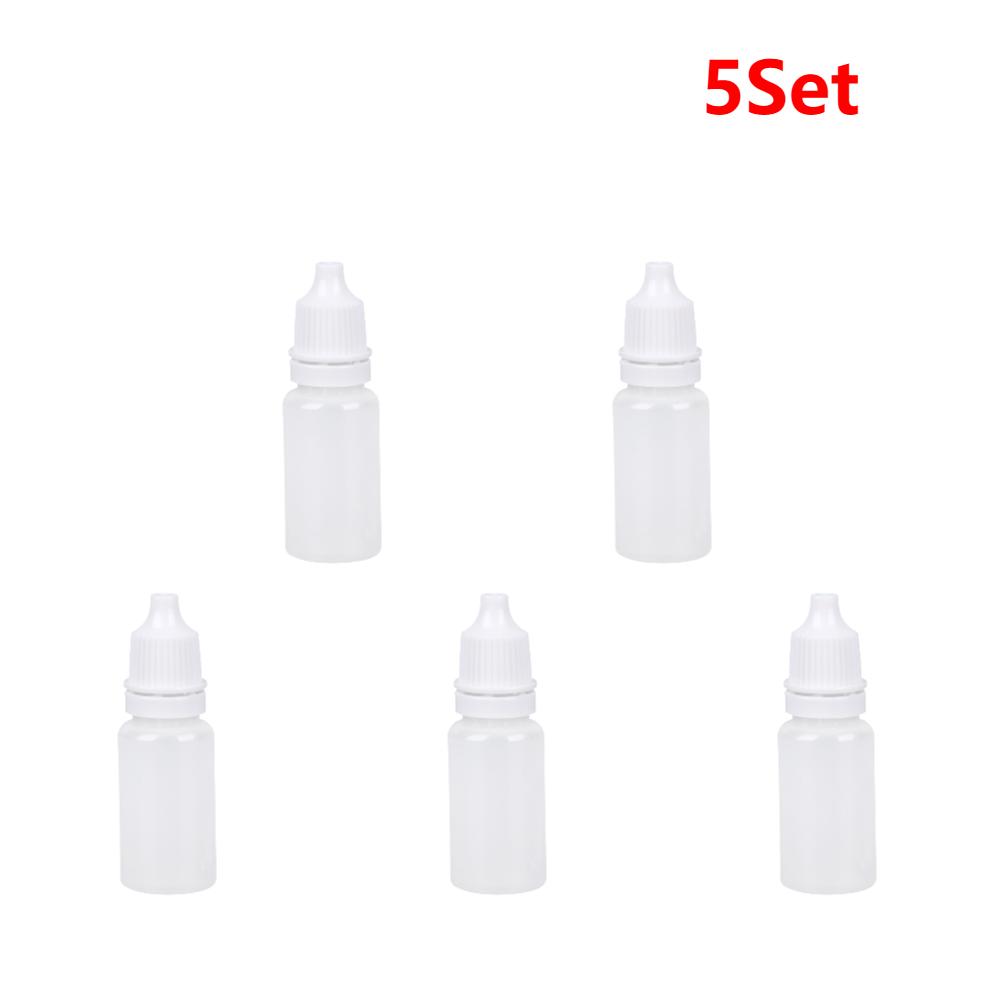 50pcs 5/10/15ml Eye Dropper Bottles Refillable Eye Drop Bottle Portable Eye Liquid Dropper for Solvents Essence Eye Drops Saline