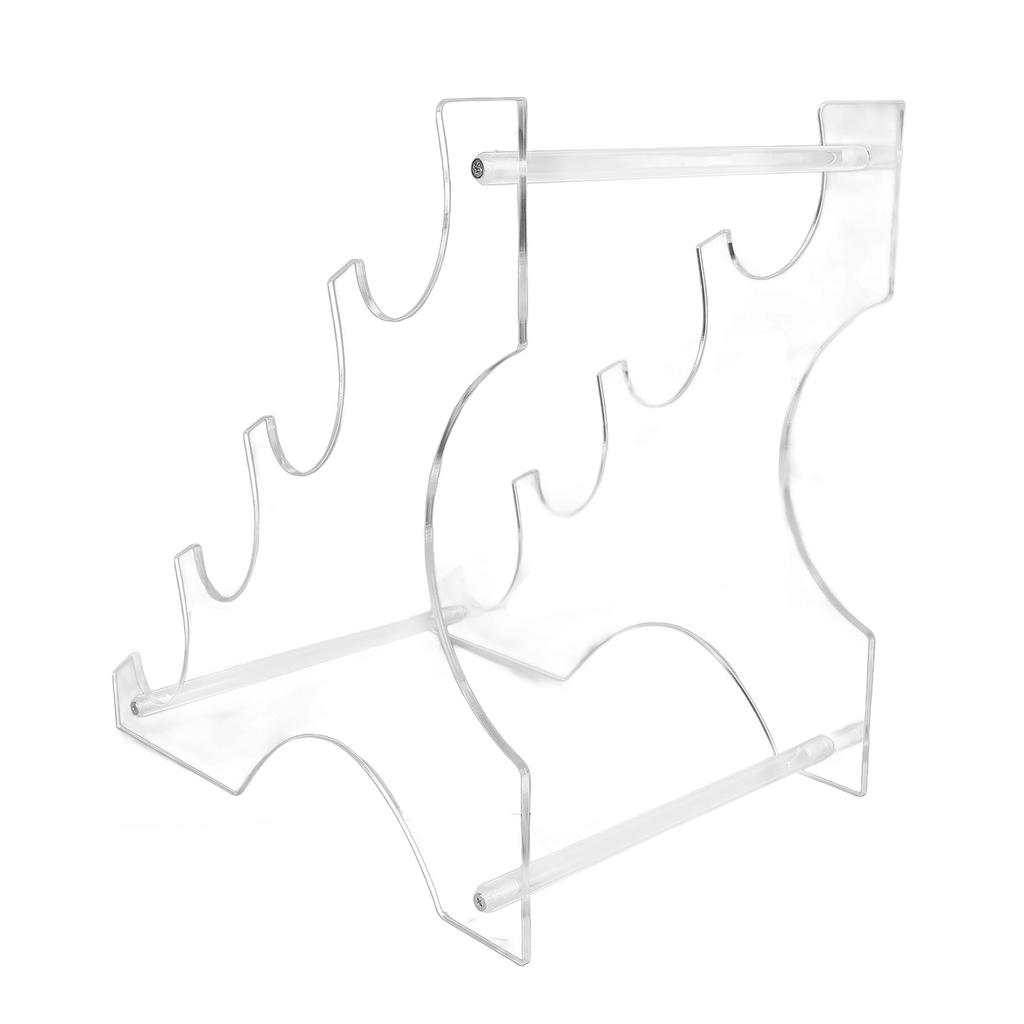 Acrylic Desktop Lightsaber Stand 4 Tier Lightsaber Holder Light Saber Display Rack for Swords Transp