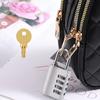 with Key Combination Lock Zinc Zinc Zinc Alloy Luggage Padlock Cabinet Lock  Backpack Zipper Lock