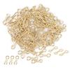 300PCS Carp Fishing Wire Eyes Sinker Steel Alloy Screw  S Mould Loops Tackle Accessory