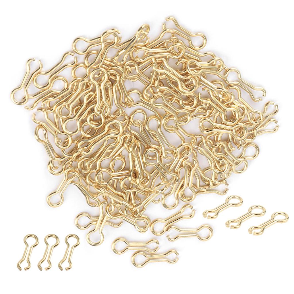 300PCS Carp Fishing Wire Eyes Sinker Steel Alloy Screw S Mould Loops Tackle Accessory