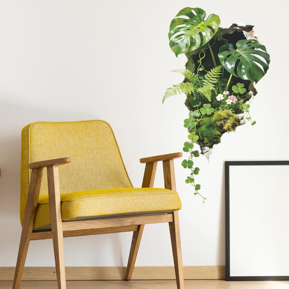 Tropical Green Plants for Bedroom, Living Room, Entrance Hall, Home Decoration, Wall Beautification, Wall Stickers