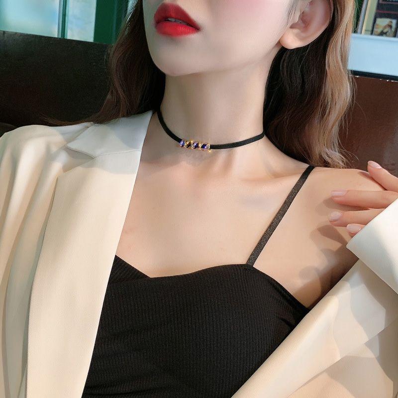 Black Lace Clavicle Chain Female Elegant Neck Accessories