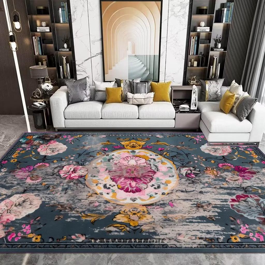 Ins Ethnic Retro Persia Carpet Living Room 140x200cm Thickening Carpets for Bedroom Large Area Rugs Cloakroom Non-slip Floor Mat