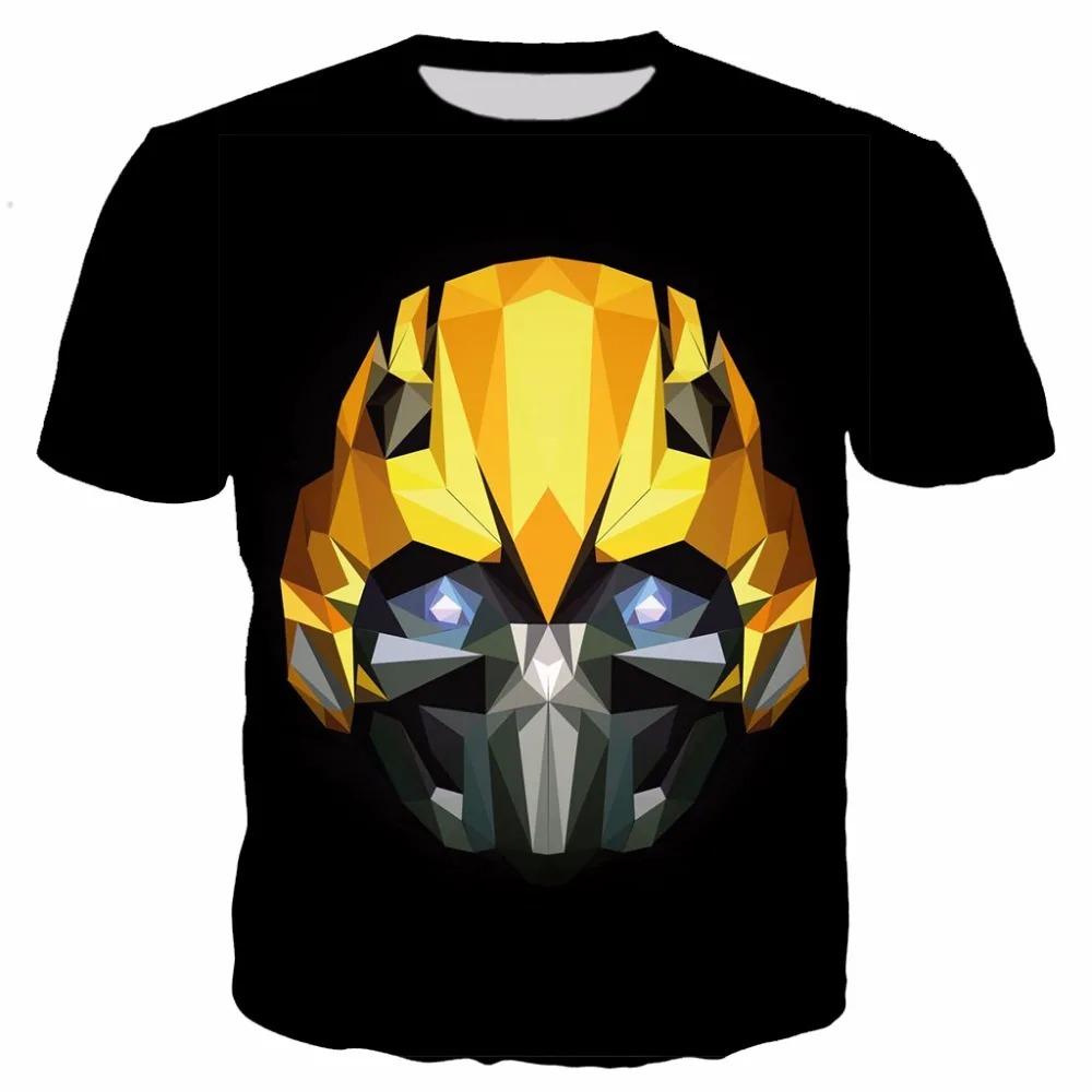 Kids Summer Transformation Robot 3d Print Boys T-shirts Kids Autobots Tees Children Summer Short Tops
