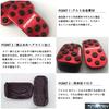BOYOUS Toyota Prius Prius PHV 50 Series Aluminum Pedal Covers for Brake and No Tools Round Rubber Covers of [Latest Model] (Early/Late Models)