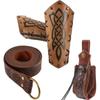 Knight Arm Gauntlets Leather Belt  Vintage Arm Guards Halloween Cosplay Costume