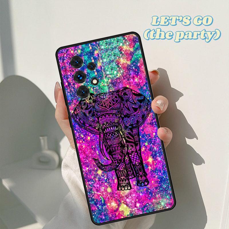 Cute Elephant phone case For Samsung Galaxy A42 A31 A40 A51 A71 A32 A80 A91 A52 A72 A73 A20e A21S A50 A70 A11 A12 Cover