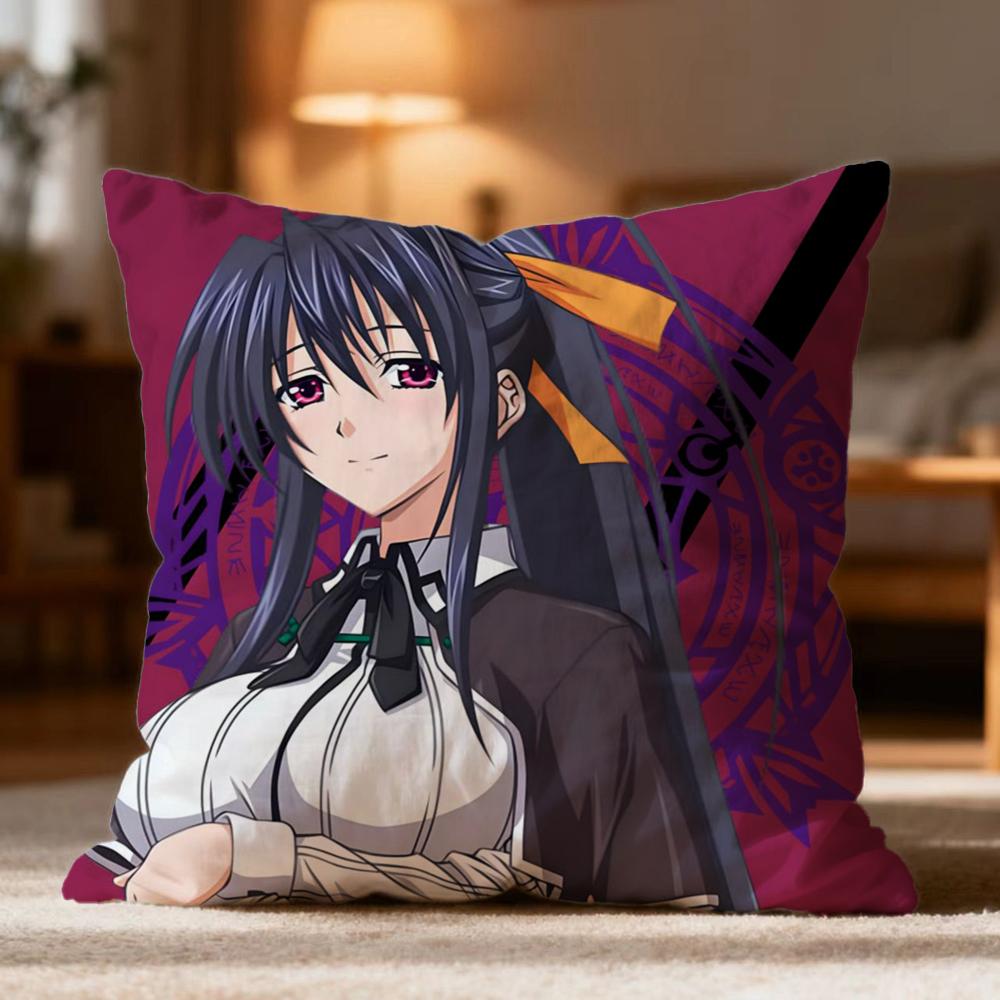 Popular H-HHigh School DxD Cushion Cover Soft Washable Pillow Case Multi-Scene for Couch Bed Travel Office Use