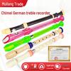 Chime Recorder, 8-hole Treble Flute for Beginners - Bilingual (German/English) Educational Instrument