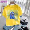 Kpop Demon Hunters Purple T-shirts Girls Cartoon Number Printed Short-sleeved Top Children Summer Sweet T-shirt Birthday Gift