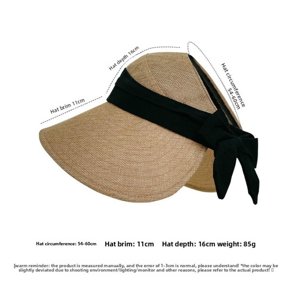Cotton and Linen Sun Protection Hat Lightweight Beach Hats New Large Brim Hat  Beach Wear