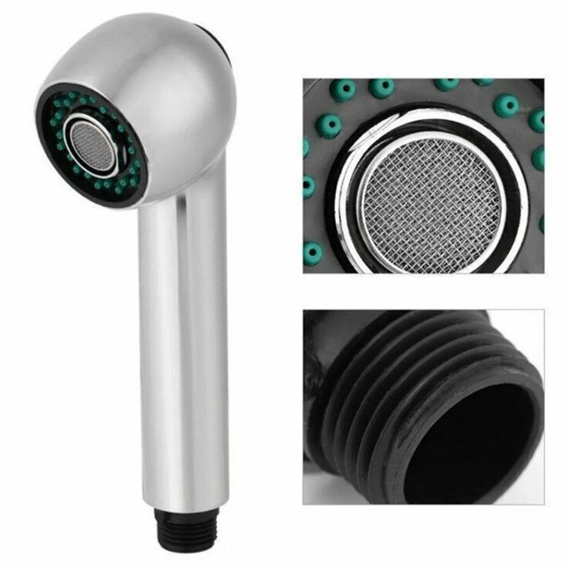 1*Spray Head 18*7cm 2 Function Replacement Pull Out Spray Shower Head Kitchen Mixer Tap Setting Replacement Spare