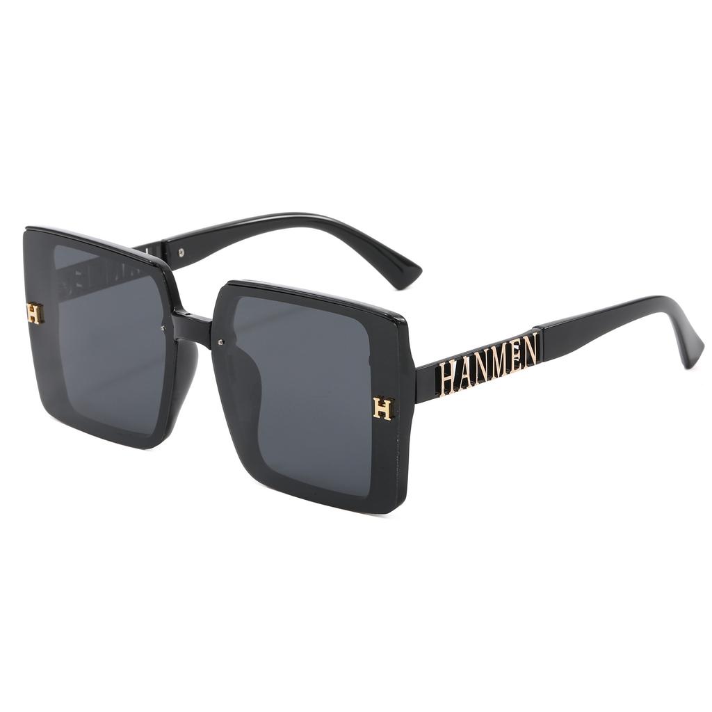 H Letter Polarized Sunglasses Women'S Large Frame, Sunglasses With Light Luxury And Thin Face Versatile Fashion Trend