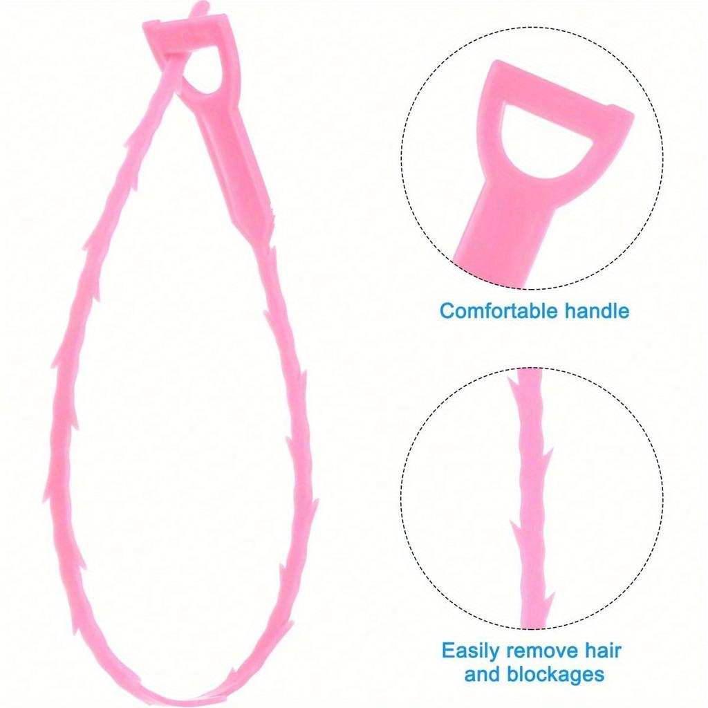 1/4pcs 20 Inch Drain Clog Remover Tool, Drain Auger Hair Cleaning Tool, Hair Cather Shower Drain Tool For Kitchen, Sink, Bathroom