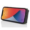 Etui do iPhone 14/13 z Kieszonką na Zamek Błyskawiczny/Pierścieniem Kickstand/Paskiem PU ze Wzorem Skóry Liczi + TPU Osłona Telefonu