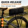 Heavy Duty Quick Release Aluminum Alloy Bicycle Rear Rack Adjustable Heavy Load Bike Cargo Carrier For Cycling Travel Commute