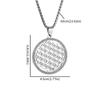 Fashionable Retro Hollow Pattern Round Brand Necklace