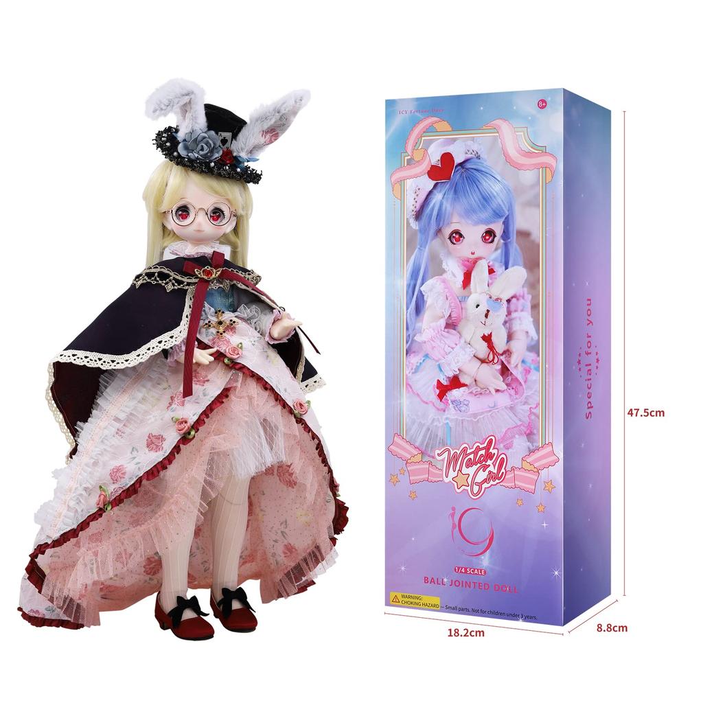 ICY Fortune Days 1/4 Scale BJD Doll Anime Style Painted Movable Figure (Rabbit)