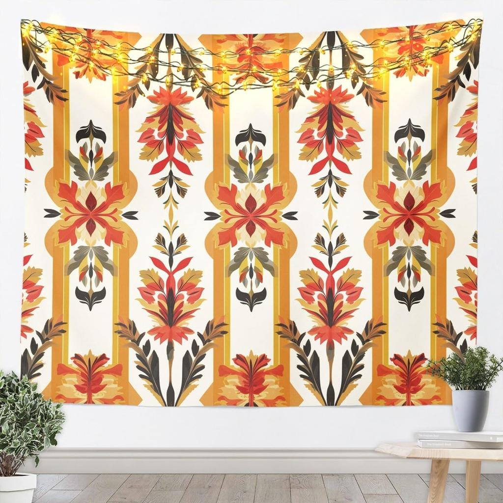 Polka Dot Tapestry Black White Wall Art Geometric Plaid Wall Hanging Blanket for Living Room Bedroom Modern Cute Home Decor