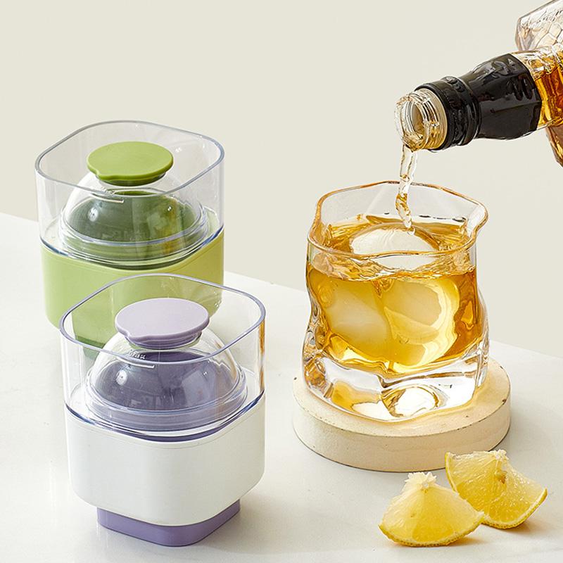 Large Round Shape Ice Mold Silicone Ice Ball Maker Mold Whiskey Ice Cubes Mould Bar Ice Maker Home DIY Cold Drink Accessories