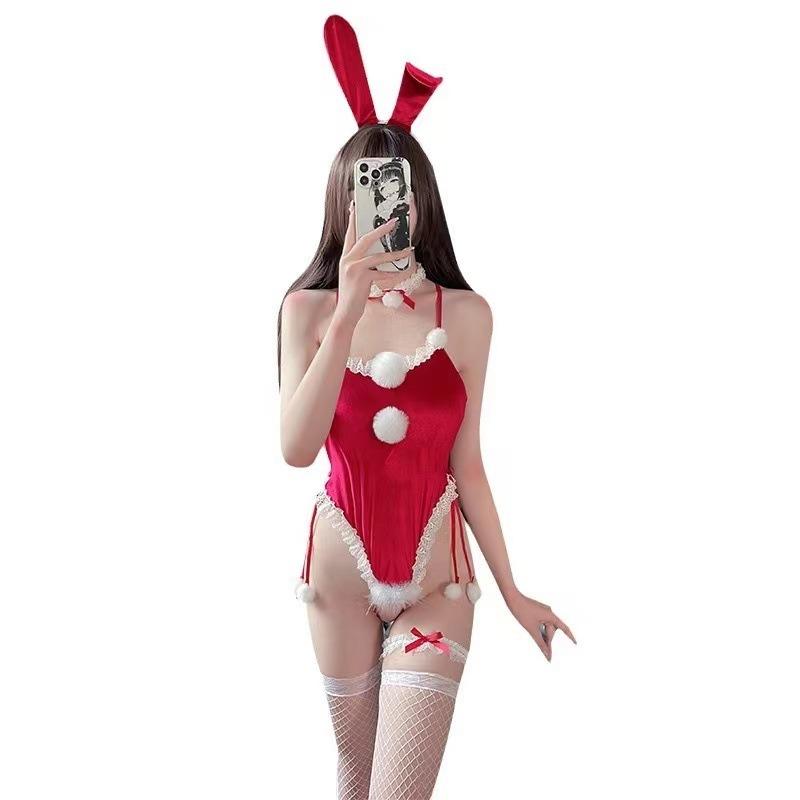 Sex Underwear Pure Lust Bunny Christmas Dress One-piece Hot Nightclub Uniform Cosplay No-Take Uniform