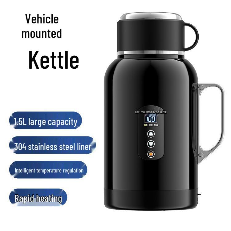 

Stainless Steel Car Heating Cup - 12V/24V Electric Insulated Water Kettle