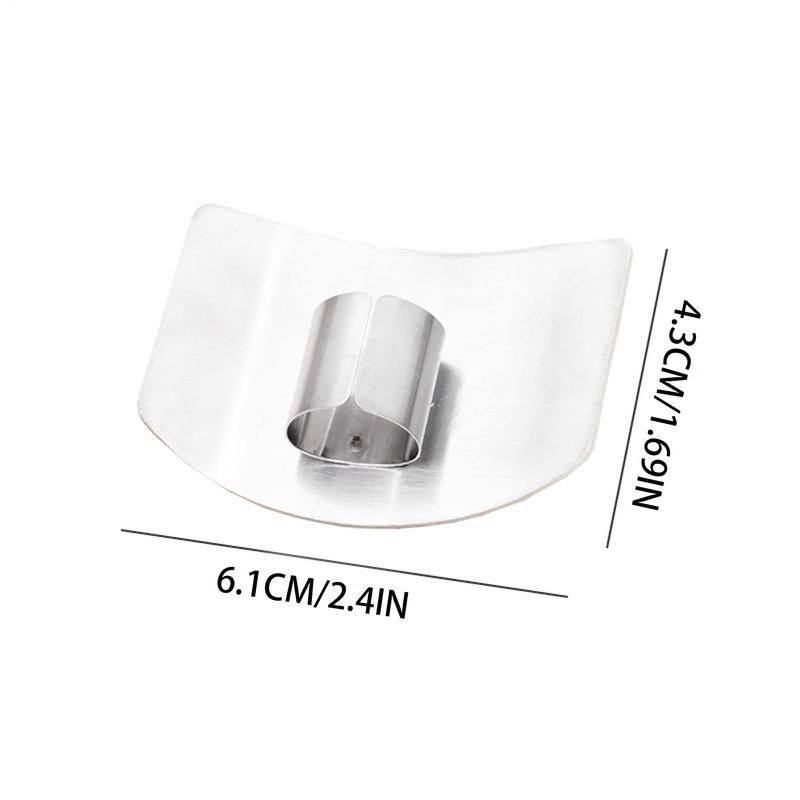 1 Stück Edelstahl Fingerschutz Schneidschild Verstellbarer Gemüseschneide Daumenschutz Fingerschutz Werkzeuge Küchenhelfer