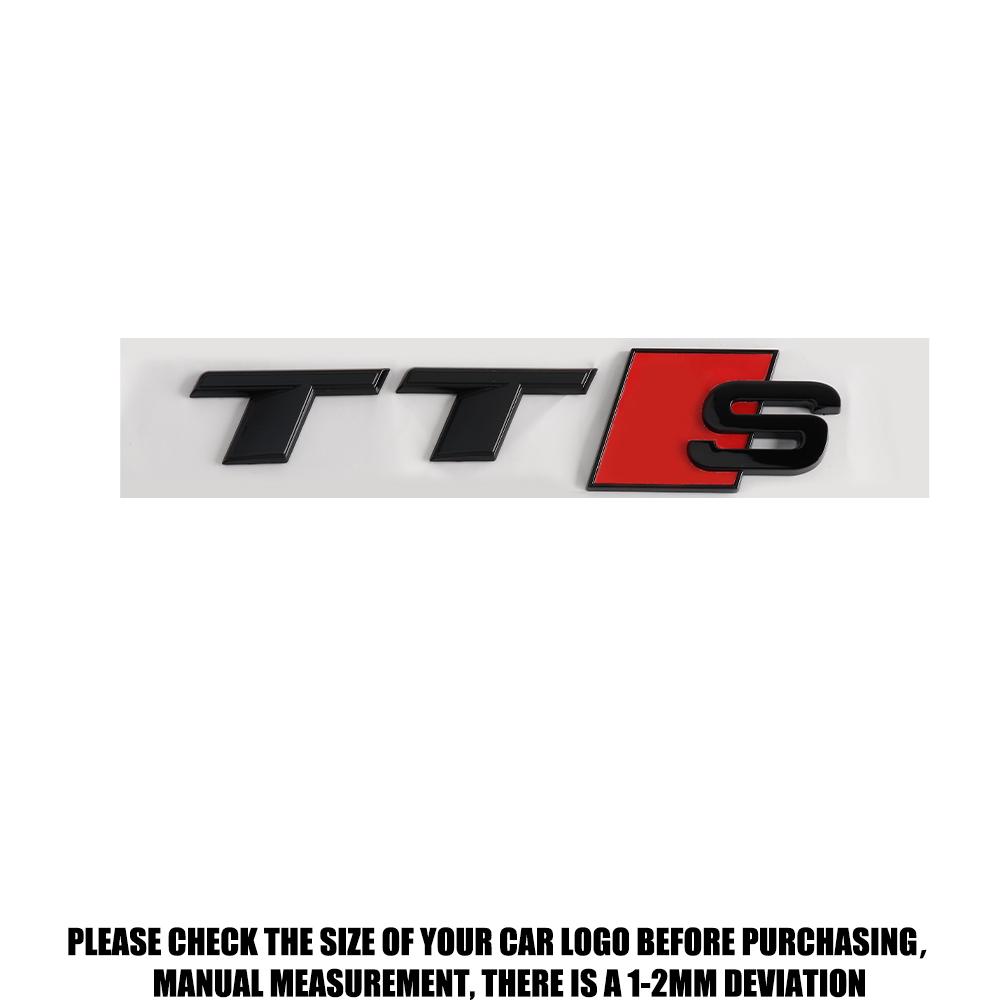 3D ABS TTS TTRS Emblem Car Body Rear Trunk Sticker Decoration Accessorie For S TT RS Sline A3 A4 A5 A6 B9 B8 8P 8V B6 C7 Q5