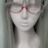 1/2Pcs Harajuku Japanese Charm Girl Hello Kitty Glasses Pink Shiny Bow Retro Y2K Hello Kitty Decorative Glasses Birthday Gift