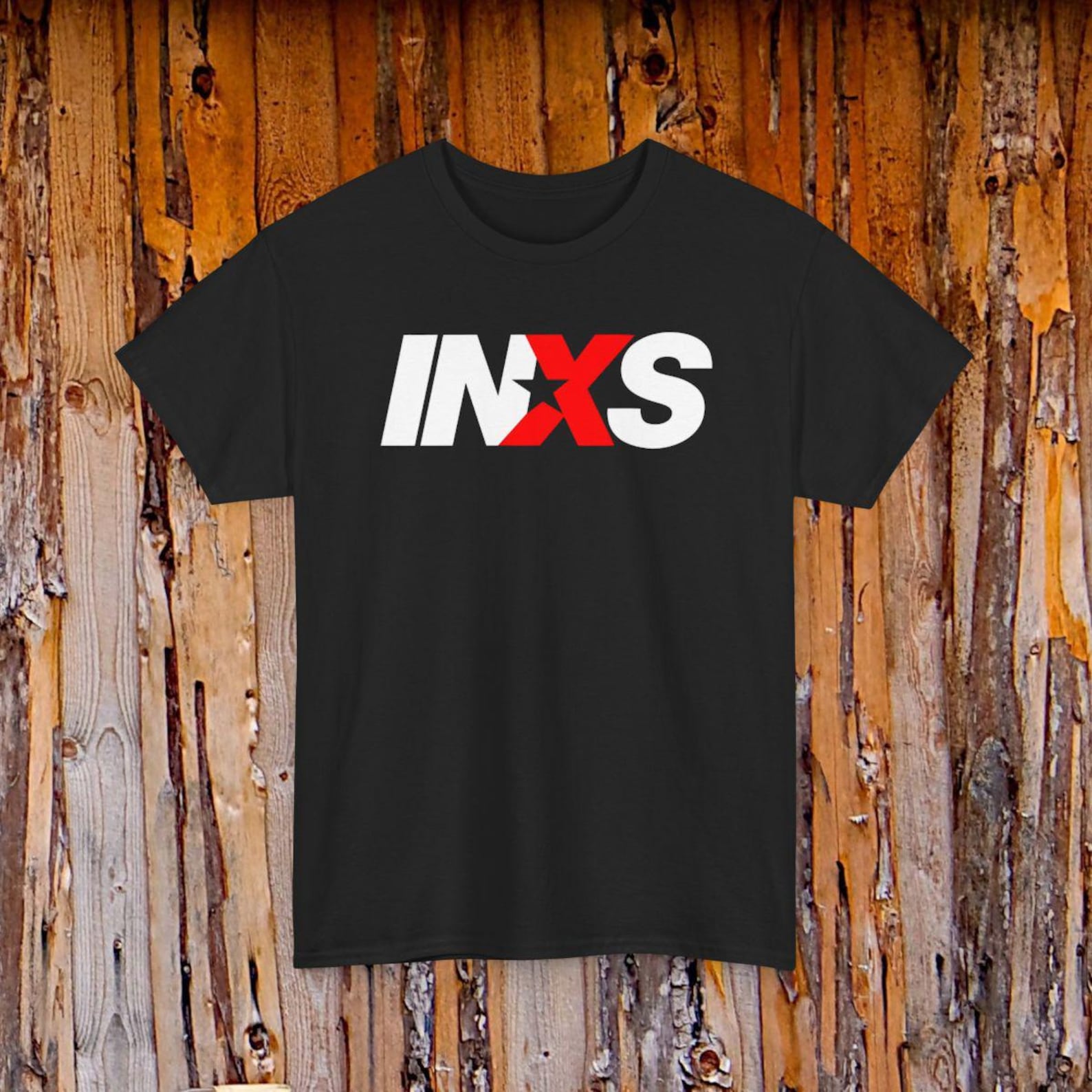 INXS Band Australian Rock And Roll Logo Tee | Music Shirt S