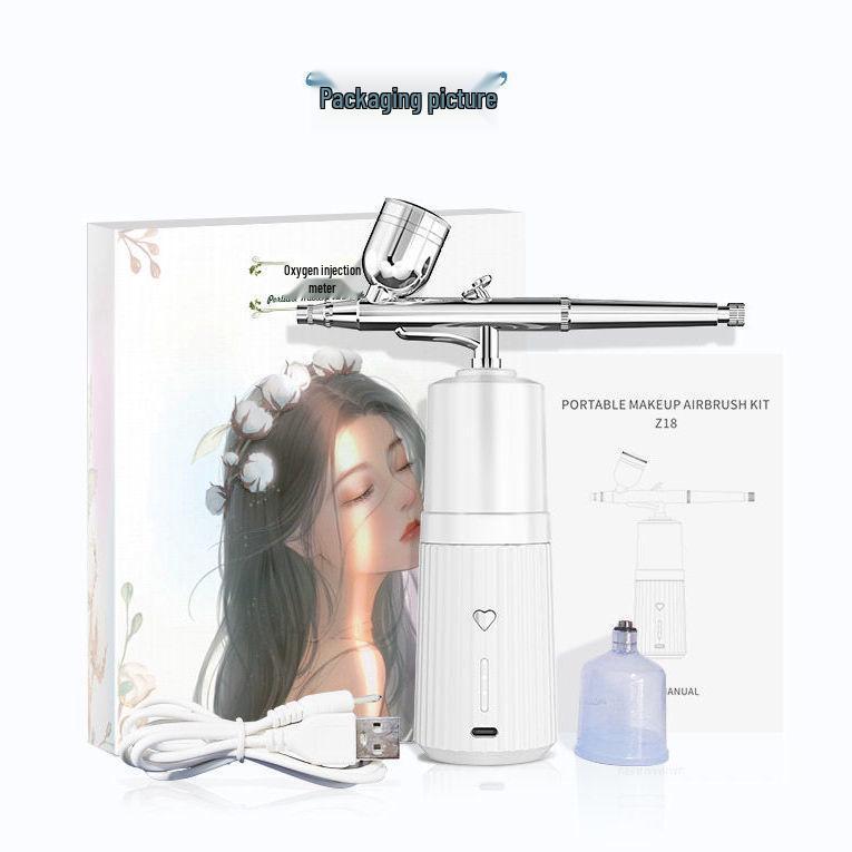 Handheld High-Pressure Oxygen Injector Spray: Facial Cleanser, Moisturizer & Humidifier Beauty Device (English Version)