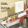 Sink Telescopic Rack  Length Telescopic Sink Storage Rack Holder Storage Sponge Soap Holder