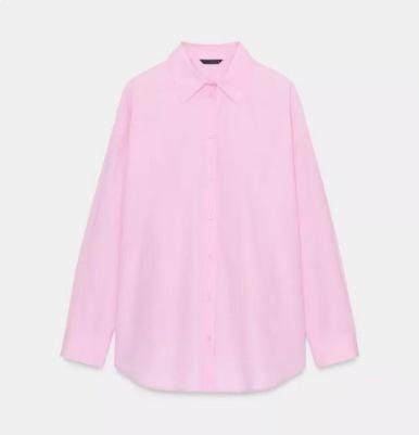 1116 Spring New Women's Clothing High Quality Commuter Fashion Loose Back Pleated Design Shirt 1111111