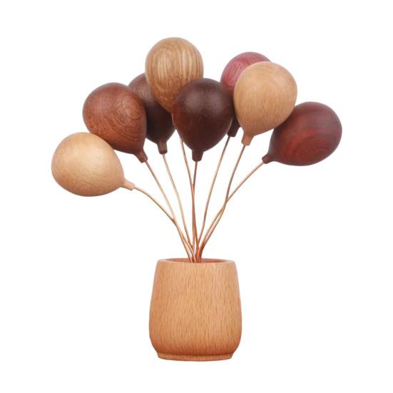 

Деревянное украшение в виде воздушного шара, фермерский дом, рустик, мини-фигурка воздушного шара, статуэтка, украшение для дома, офиса, гостиной, приборной панели автомобиля