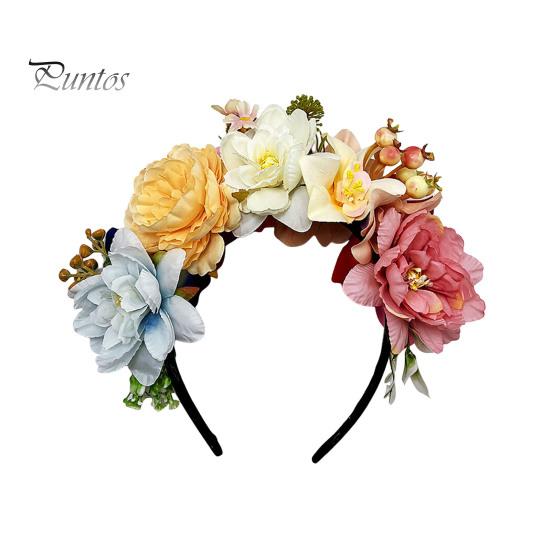 Decorazione di Fiori Imitazione Cerchietto per Capelli Design Elastico Viaggio Festa Fascia Vari Stili Cerchietto per Capelli Floreale Copricapo Accessorio Affascinante