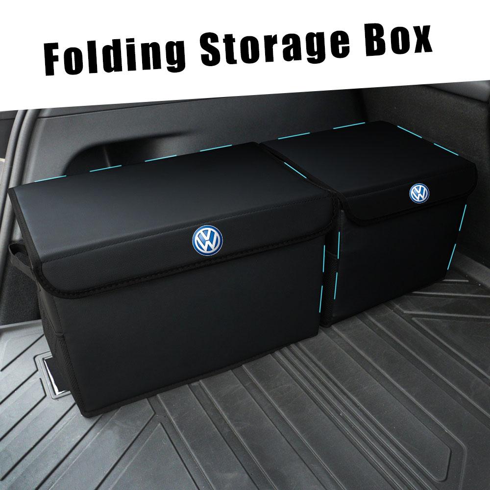 Car Trunk Organizer Box Travel Stowing Tidying Storage Case Auto Valve for Volkswagen VW Rline Golf TDI Magotan B6 B7 GTD Passat