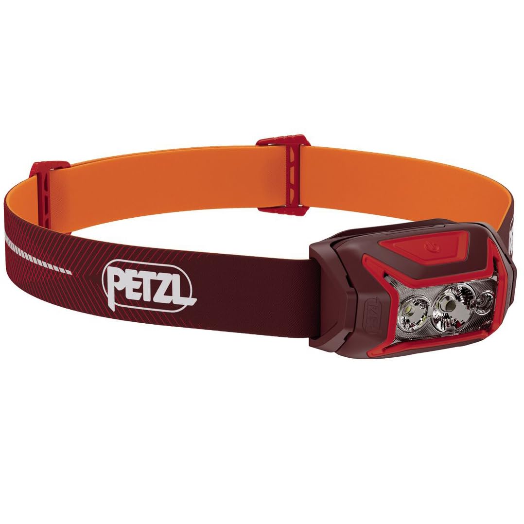 

PETZL ACTIK CORE E065AB Headlamp, Red, (Used) серый