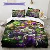 Son Goku Pattern Bedding,Quilt Set Quilt Cover Pillowcase Home Birthday Gift (1 * Duvet Cover + 2 * Pillowcase, Without Core)