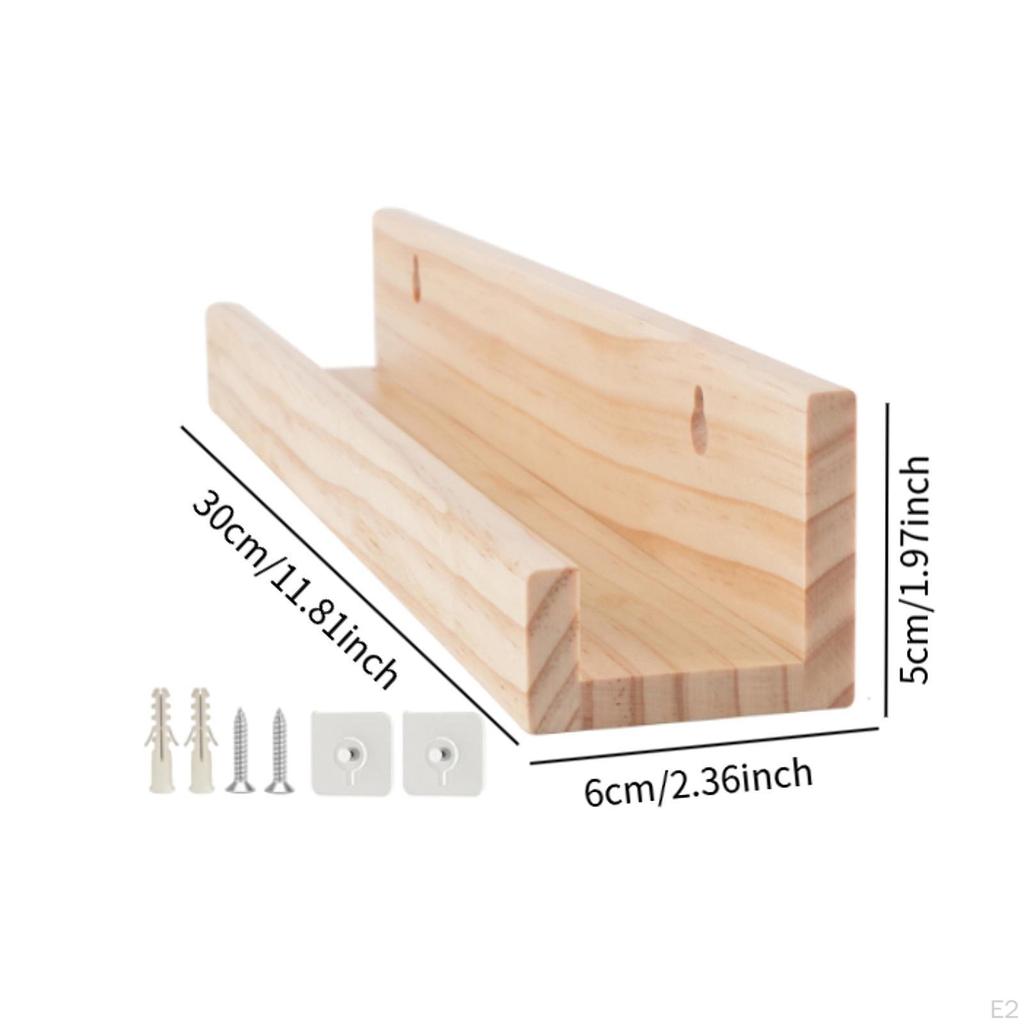 Holzregal für Schallplatten und Fotos Wandmontage Aufbewahrung