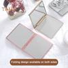 Portable Foldable Makeup Mirror Vintage Rose Double-sided Vanity Mirror High Clarity Men Women Pocket Travel Handheld Square Cosmetic Mirror