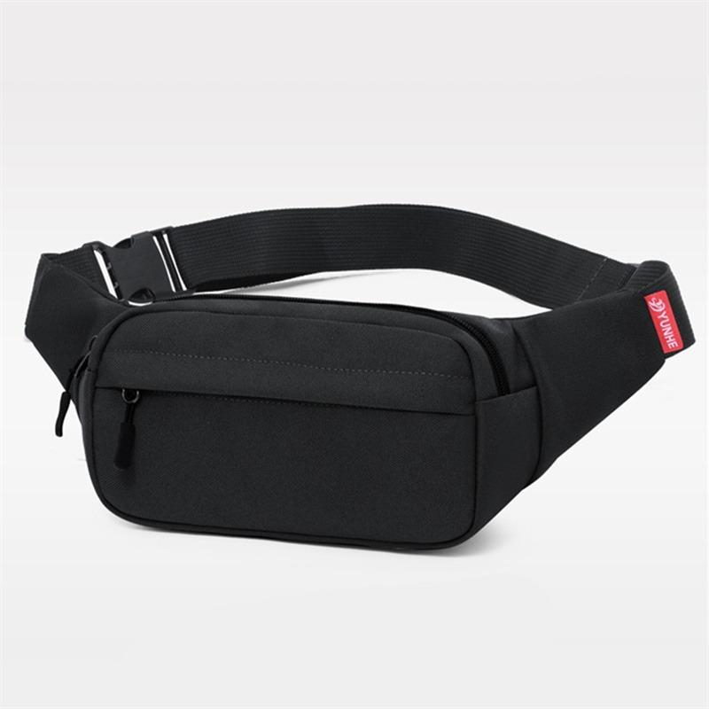 Men's and Women's Universal Models Waist Bag Crossbody Bags Sports Cell Phone Bags Solid Color Large Capacity Chest Bag