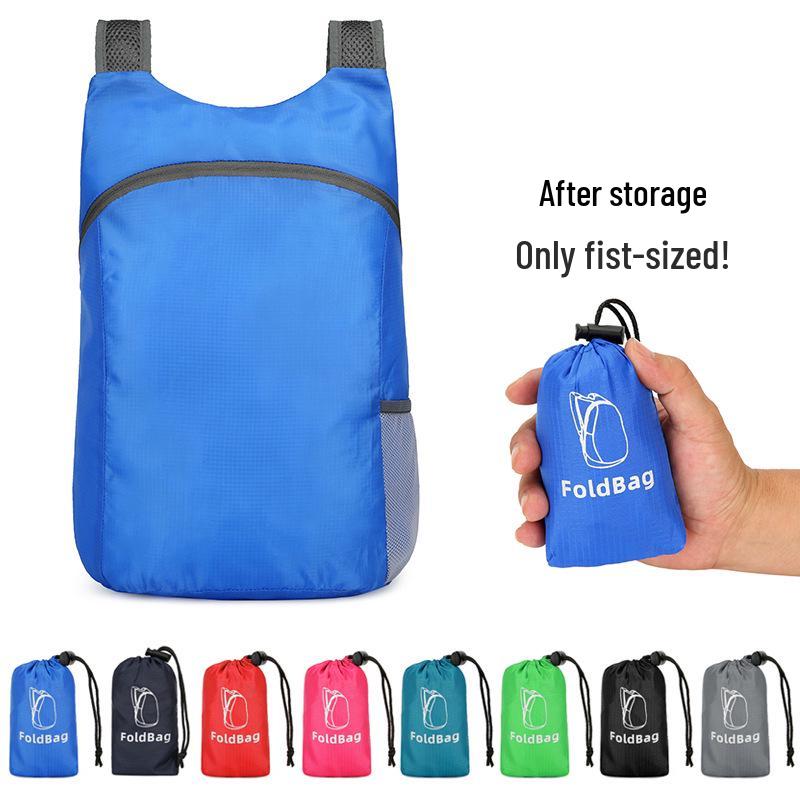 Ultra-light Portable Folding Backpack - Custom Print Logo for Travel, Mountaineering, Leisure & Sports
