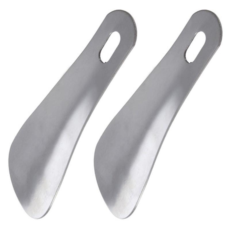 Nová 10cm 4" Profesionální Kovová Obouvací Lžíce z Nerezové Oceli Dlouhá Lžíce na Obouvání