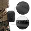 1Pcs Small Tactical Pouch Micro Utility Pouch Removable Clear ID Pocket Mini Knife Compass Flashlight Card Storage Bag Belt