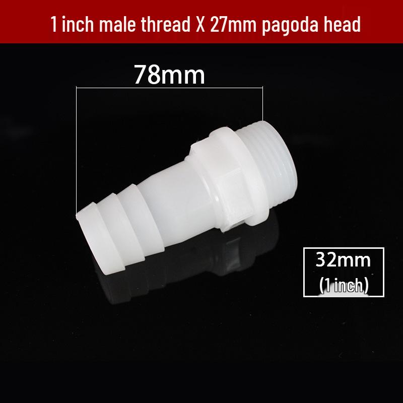 POM Anti-Corrosion Plastic Steel Connector with Internal and External Threads for Water Pipes and Tanks