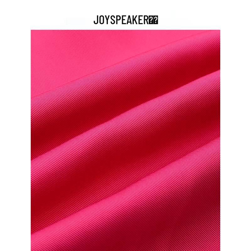 JOY SPEAKER Women's High-Waisted Silk Straight-Leg Pants