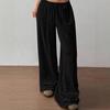 Women's Wide Leg Pants Casual Loose Waist Drawstring Pants Autumn Fashion