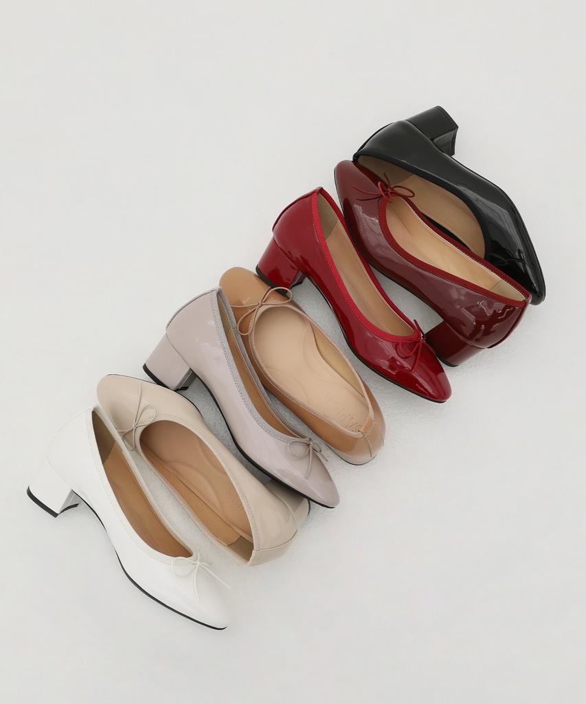Sappun Retive Enamel Ribbon Pumps Heels (4Cm) (B Type)